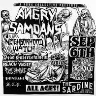 9/6/25 Angry Samoans / Neighborhood Watch / Dead Entertainment / FCP / Beach Waste / Full Offence / Opio 4pm AA $15