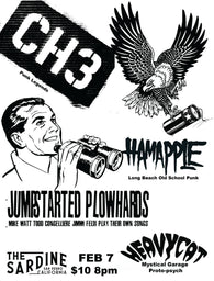 2/7/26 Channel 3 / Hamapple / Jumpstarted Plowhards / Heavy Cat $10
