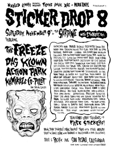 11/9/24 The Freeze /. Das Klown / Action Park / Kamikaze Co-Pilot plus Sticker Drop